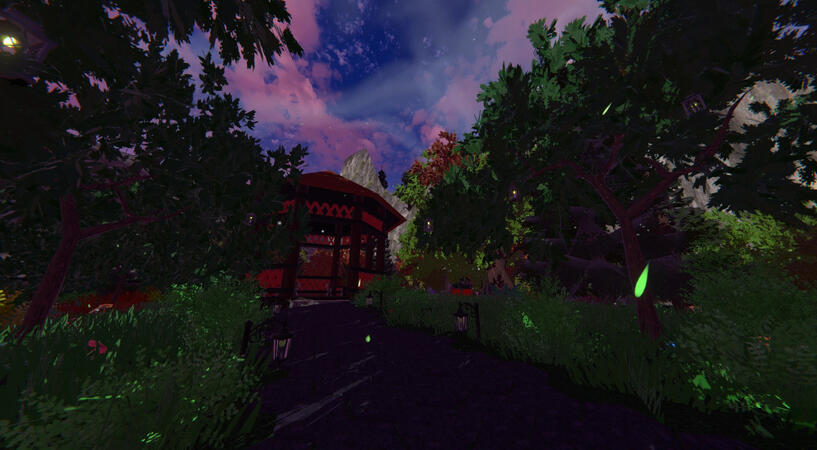 A view of the outdoor area near the Gazebo in MMC Vibes Concept.