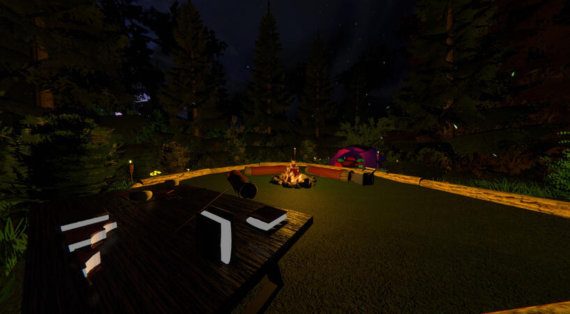 The campfire area in MMC Vibes Concept.