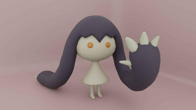 A simplistic, faithful recreation 3D Model of a Poptop from the 2D game Starbound.